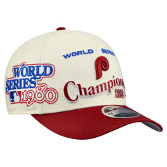Philadelphia Phillies New Era World Series 9FORTY M-Crown A-Frame Adjustable Hat | MLB Outlet