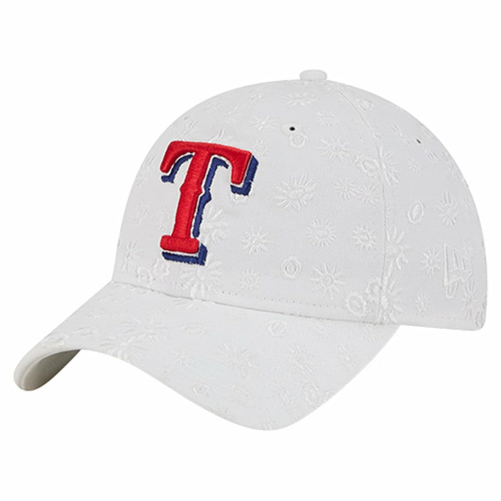Texas Rangers New Era Women's Floral Mesh 9TWENTY Adjustable Hat | MLB Discount