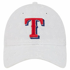 Texas Rangers New Era Women's Floral Mesh 9TWENTY Adjustable Hat | MLB Discount