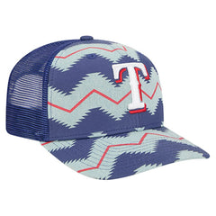 Texas Rangers New Era Aztec Denim 9SEVENTY Adjustable Hat | MLB Near me