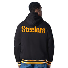 Pittsburgh Steelers G-III Sports by Carl Banks Power Forward Commemorative Full-Zip Hooded Jacket
