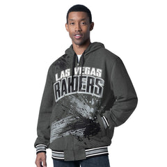 Las Vegas Raiders G-III Sports by Carl Banks Dual Threat Reversable Full-Zip Hooded Jacket