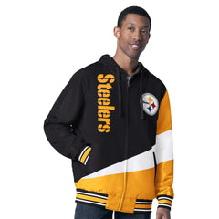 Pittsburgh Steelers G-III Sports by Carl Banks Dual Threat Reversable Full-Zip Hooded Jacket