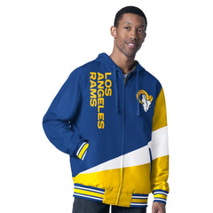 Los Angeles Rams G-III Sports by Carl Banks Dual Threat Reversable Full-Zip Hooded Jacket