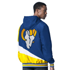 Los Angeles Rams G-III Sports by Carl Banks Dual Threat Reversable Full-Zip Hooded Jacket