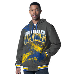 Los Angeles Rams G-III Sports by Carl Banks Dual Threat Reversable Full-Zip Hooded Jacket