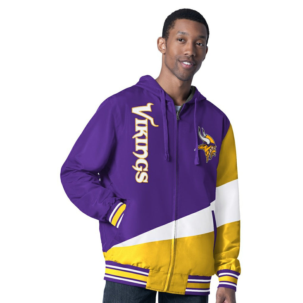 Minnesota Vikings G-III Sports by Carl Banks Dual Threat Reversable Full-Zip Hooded Jacket