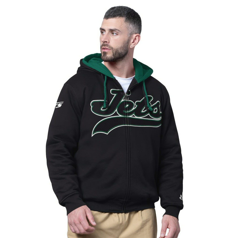 New York Jets Starter Big Shot Full-Zip Double Hoodie