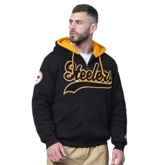 Pittsburgh Steelers Starter Big Shot Full-Zip Double Hoodie