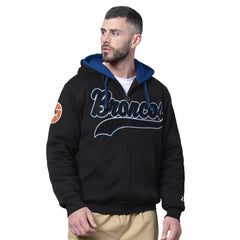 Denver Broncos Starter Big Shot Throwback Full-Zip Double Hoodie