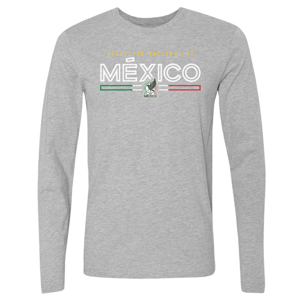 Mexico National Team 500 Level Inline Long Sleeve T-Shirt Heather Gray