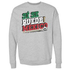 Mexico National Team 500 Level Si Se Puede Pullover Sweatshirt Heather Gray