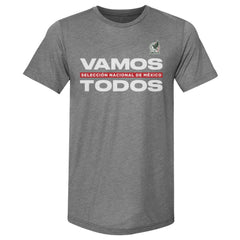Mexico National Team 500 Level Vamos Todos Premium Tri-Blend T-Shirt Gray