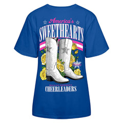 Dallas Cowboys Cheerleaders Women's Sweetheart Boots T-Shirt