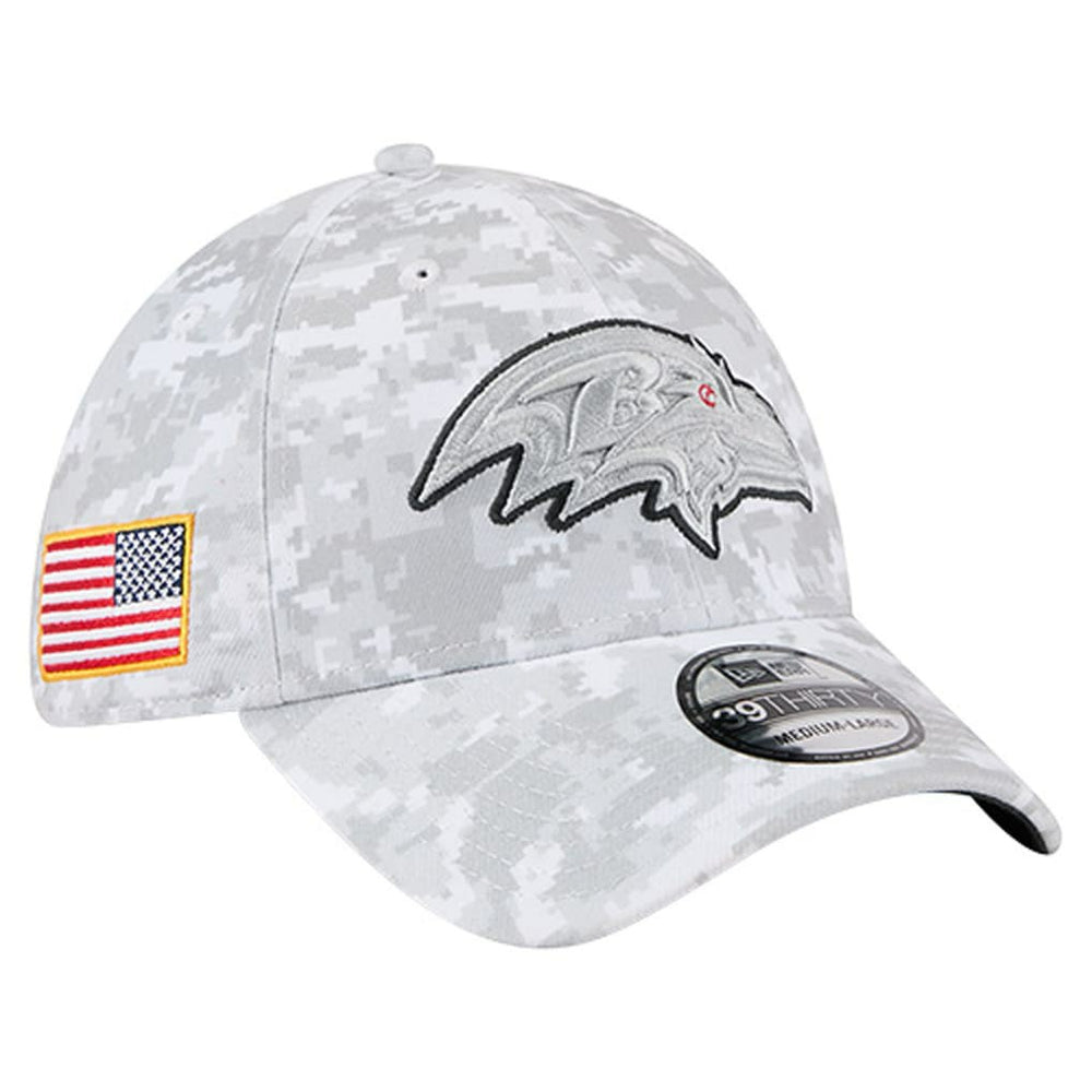 Baltimore Ravens New Era 2025 Salute to Service Digital Camo Fan Pack 39THIRTY Flex Hat