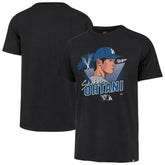Shohei Ohtani Los Angeles Dodgers '47 Player Caricature Franklin T-Shirt | MLB Outlet