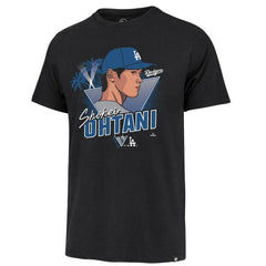 Shohei Ohtani Los Angeles Dodgers '47 Player Caricature Franklin T-Shirt | MLB Outlet