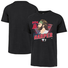 Bryce Harper Philadelphia Phillies '47 Player Caricature Franklin T-Shirt | MLB Outlet