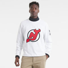 New Jersey Devils Todd Snyder Heavyweight Long Sleeve Jersey Style T-Shirt Outlet