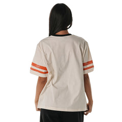 Cincinnati Bengals The Wild Collective Women's Vintage Drop Shoulder Oversized Boyfriend T-Shirt