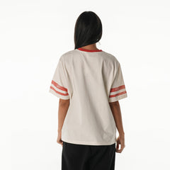 Tampa Bay Buccaneers The Wild Collective Women's Vintage Drop Shoulder Oversized Boyfriend T-Shirt