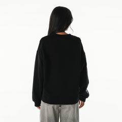 Detroit Lions The Wild Collective Women's Rock Crystal Oversized Crewneck Sweatshirt