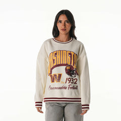 Washington Commanders The Wild Collective Women's Oversized Vintage French Terry Sweatshirt