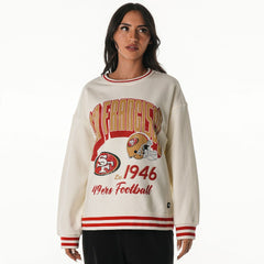 San Francisco 49ers The Wild Collective Women's Oversized Vintage French Terry Sweatshirt
