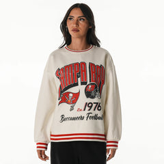 Tampa Bay Buccaneers The Wild Collective Women's Oversized Vintage French Terry Sweatshirt
