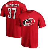 Andrei Svechnikov Carolina Hurricanes Fanatics Authentic Stack Name & Number T-Shirt Discount