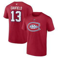 Cole Caufield Montreal Canadiens Fanatics Authentic Stack Name & Number T-Shirt Discount