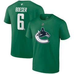 Brock Boeser Vancouver Canucks Fanatics Authentic Stack Name & Number T-Shirt Online