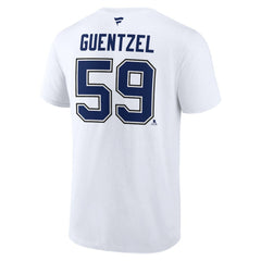 Jake Guentzel Tampa Bay Lightning Fanatics Authentic Stack Name & Number T-Shirt Discount