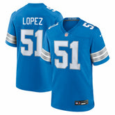 Detroit Lions Nike Roy Lopez Team Game Jersey