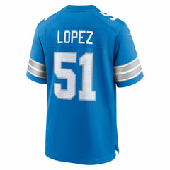 Detroit Lions Nike Roy Lopez Team Game Jersey