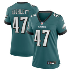 Charley Hughlett Philadelphia Eagles Women's Team Game Jersey - Midnight Green