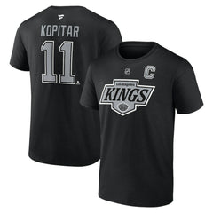 Anze Kopitar Los Angeles Kings Fanatics Authentic Stack Name & Number T-Shirt For Sale