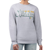 Athletics Starter Women's Groovy Script Team Fleece Pullover Sweatshirt | MLB Discount