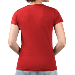 Cincinnati Reds G-III 4Her by Carl Banks Women's Super-Slim Fit Lightweight Pinstripe Circle V-Neck T-Shirt | MLB For sale