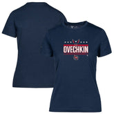 Alexander Ovechkin Washington Capitals Levelwear Women's NHL All-Time Leading Goal Scorer Milestone Stars Name & Number Maddox T-Shirt Online