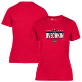 Alexander Ovechkin Washington Capitals Levelwear Women's NHL All-Time Leading Goal Scorer Milestone Stars Name & Number Maddox T-Shirt Online