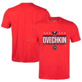 Alexander Ovechkin Washington Capitals Levelwear NHL All-Time Leading Goal Scorer Milestone Stars Name & Number Richmond T-Shirt For Sale