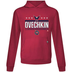 Alexander Ovechkin Washington Capitals Levelwear NHL All-Time Leading Goal Scorer Milestone Stars Name & Number Relay Pullover Hoodie For Sale