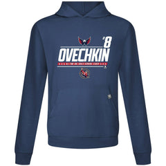 Alexander Ovechkin Washington Capitals Levelwear NHL All-Time Leading Goal Scorer Milestone Name & Number Relay Pullover Hoodie For Sale