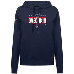 Alexander Ovechkin Washington Capitals Levelwear Women's NHL All-Time Leading Goal Scorer Milestone Stripes Name & Number Adorn Pullover Hoodie For Sale