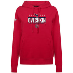 Alexander Ovechkin Washington Capitals Levelwear Women's NHL All-Time Leading Goal Scorer Milestone Stripes Name & Number Adorn Pullover Hoodie Discount
