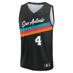 De'Aaron Fox San Antonio Spurs 2025/26 City Edition Fast Break Jersey - Black