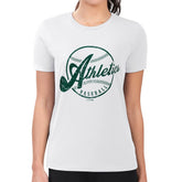 Athletics G-III 4Her by Carl Banks Women's Super-Slim Fit Lightweight Distressed Baseball Team T-Shirt | MLB US