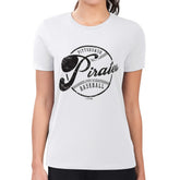 Pittsburgh Pirates G-III 4Her by Carl Banks Women's Super-Slim Fit Lightweight Distressed Baseball Team T-Shirt | MLB For sale