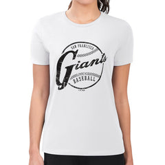 San Francisco Giants G-III 4Her by Carl Banks Women's Super-Slim Fit Lightweight Distressed Baseball Team T-Shirt | MLB New